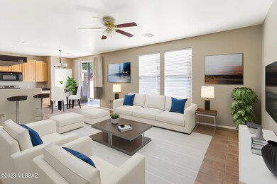 Great room-Virtually staged