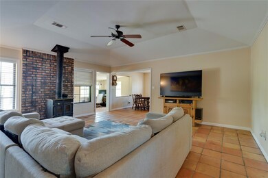 Open concept home, with easy access to the dining area and second living or office area.