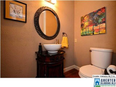 Powder room has been updated, as has all of aspect