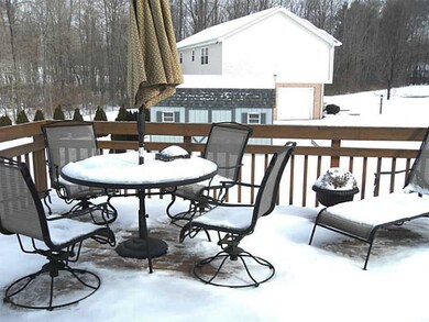 Exterior Back. large deckoff dining room for outdo