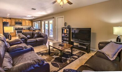 family rm toward kitchen