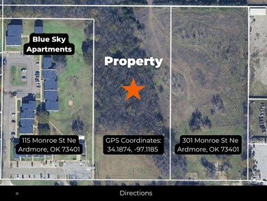 Map / location with property boundaries highlighted