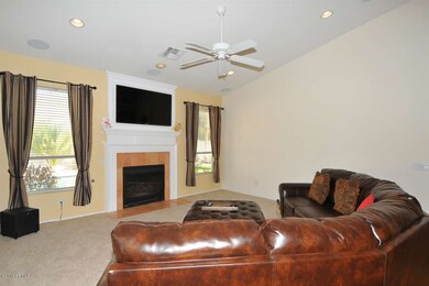 Oversize family room with built in TV,