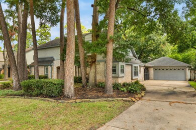 Front of home showing detached garage