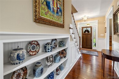 Built in shelves in Foyer