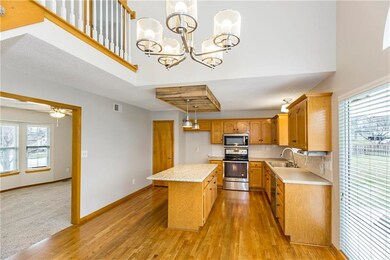 Generous dining space, and access to patio and lar