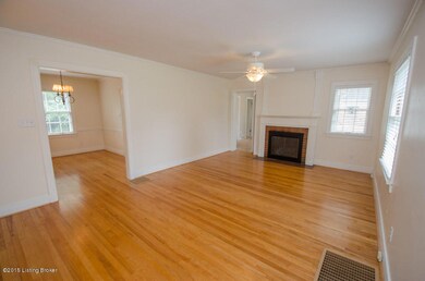 Living room with fireplace