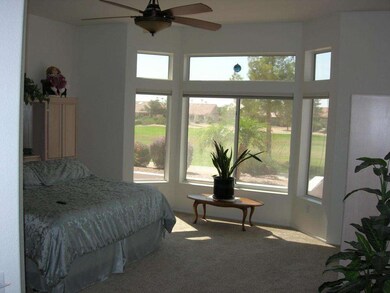 Spacious and bright master with view