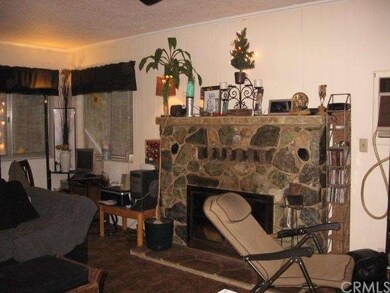Fireplace in living room.