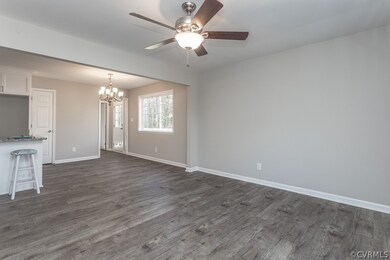 Living Room looking in to the Eat-In-Kitchen