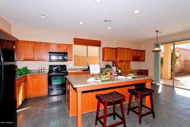 Large, open eat-in kitchen