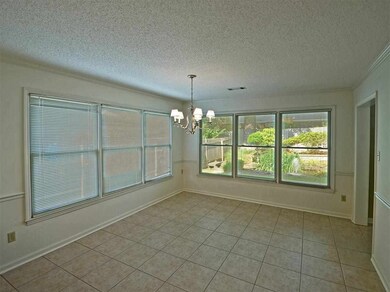 Pictured is the family-sized breakfast room which 