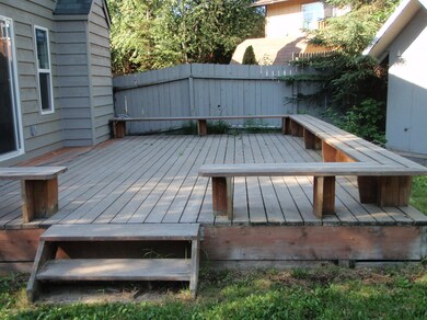 Spacious west facing deck