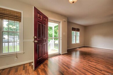 Brand new laminate wood floors greet you when you 