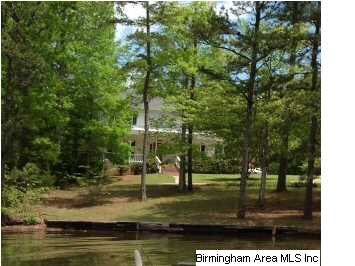 View of the home from the lake