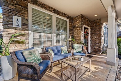 Relax on the covered front porch.