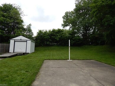 Concrete pad can be used as a patio or to play bas