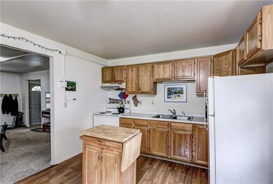 Open concept Kitchen to Living Room, great for hos