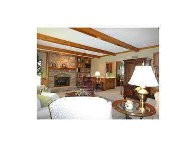 Beautiful Family Room with Fireplace