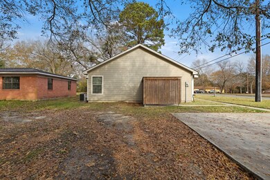 fenced area for trash