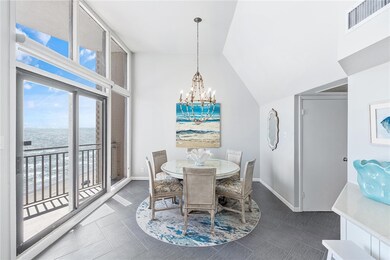 Dining area with penthouse Gulf View