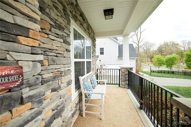 Balcony with a porch