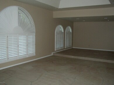 Living room and dining room