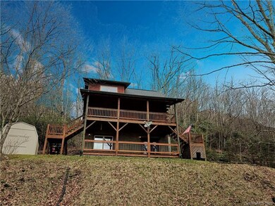 Drone photo from below the house