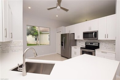 New stainless steel appliances in Kitchen