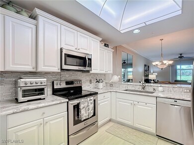 Kitchen with appliances with stainless steel finis