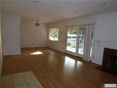 Dining room off living room with views and access 