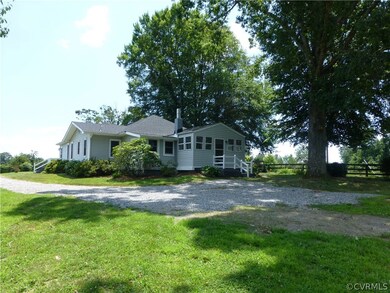 Large parking area behind the home.