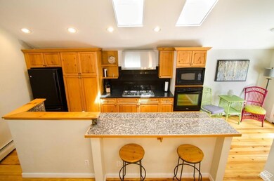 Extra eating area in kitchen.