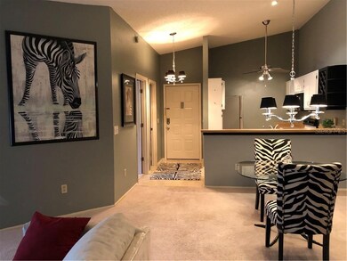 Kitchen, dining and foyer view