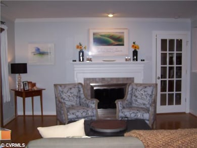 Living Room - Two-sided gas fireplace