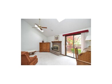 Gas-start fireplace adds warmth and ambiance to co