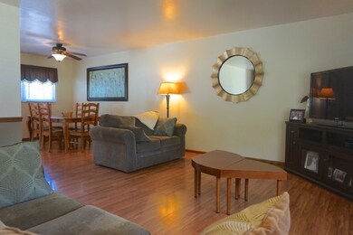 Nice  laminate flooring throughout main level exce