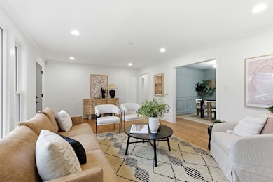 The hardwood floors continue throughout the home!