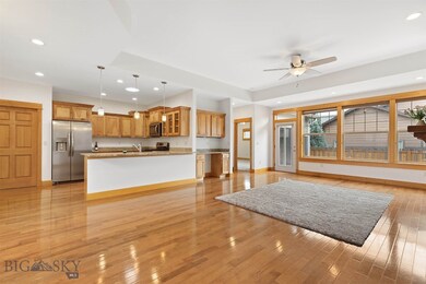 Open living, dining and kitchen