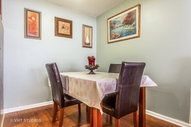 Hardwood Floors in dining room that is open to the