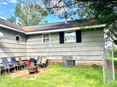 Back side of the home