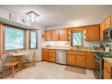 Beautiful granite in this lovely kitchen