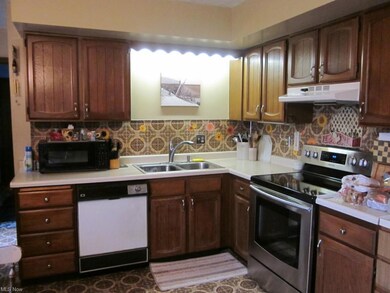 Freshly painted eat-in kitchen