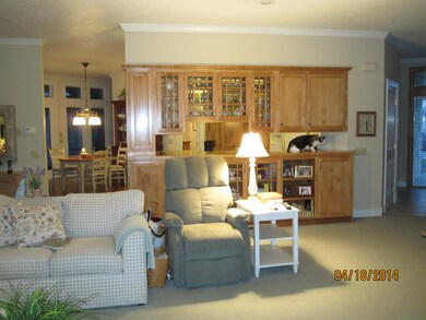 Family room looking towards the kitchen