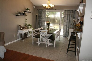 Great dining area looking out into the back yard a