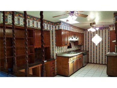 Kitchen. Kitchen area with lots of shelv