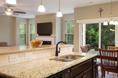 Living room and kitchen