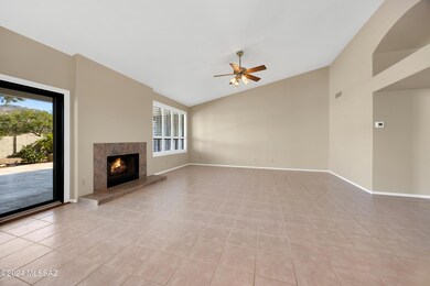 Slider to Patio & Wood Burning Fireplace