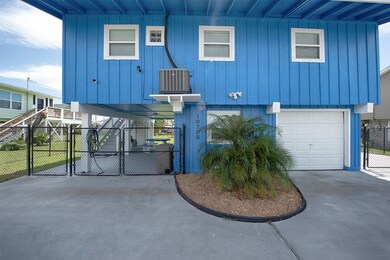 A close up of the home showing the fabulous gated