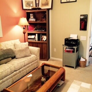 Downstairs bedroom sitting area view 2